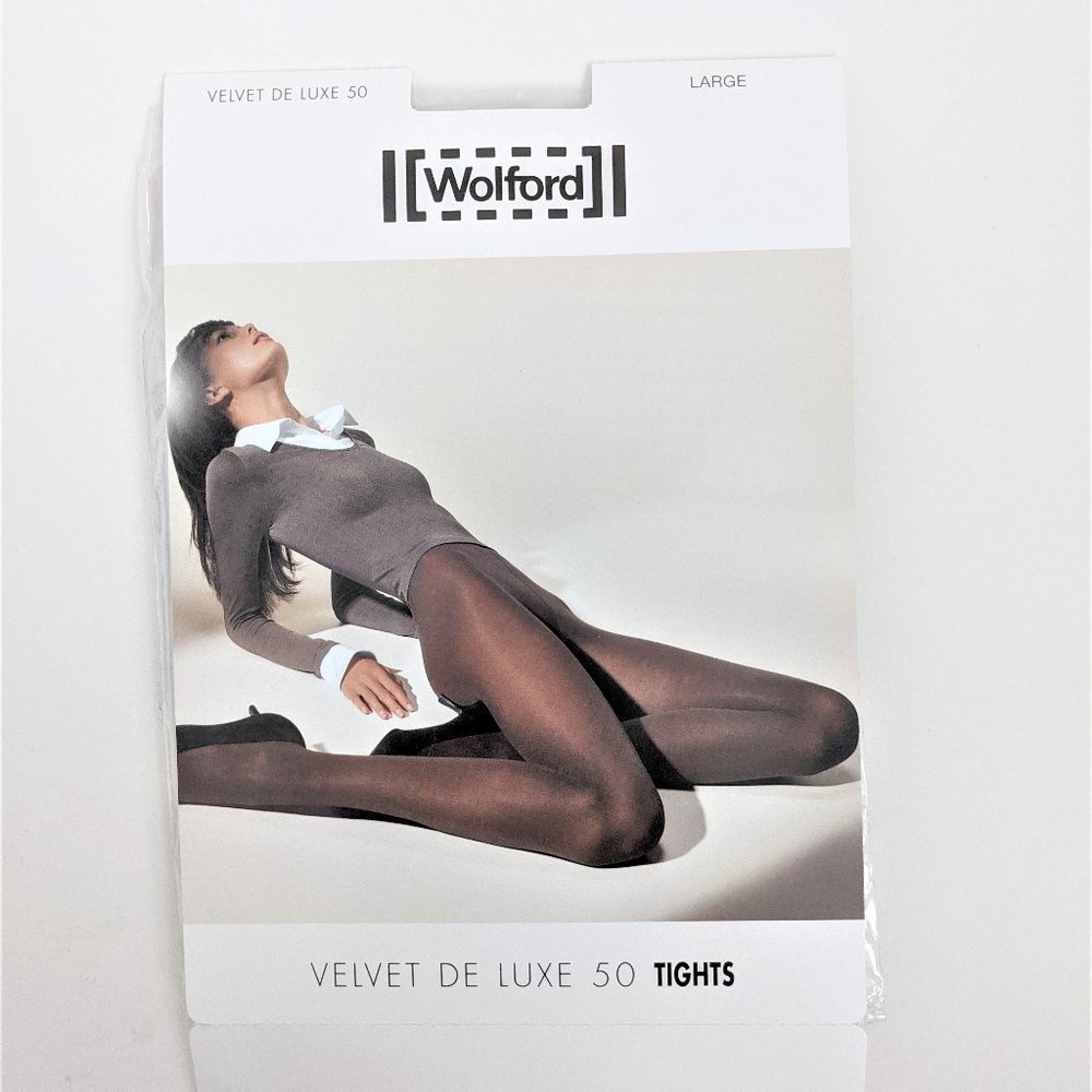 Wolford Velvet De Luxe Black Opaque Tights